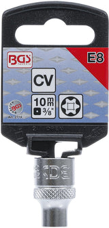 SOCKET, E-TYPE | 10 MM (3/8") DRIVE | E8 (2714)