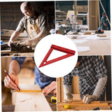 ALUMINUM SQUARE / WOODWORKING TRIANGLE RULER | 90 | WITH BASE (RS90A)