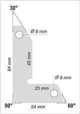 MAGNETIC WELDING HOLDERS SET 2PCS 25KG (YT-08722)