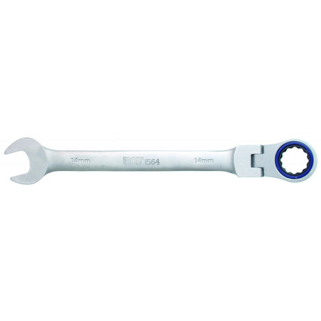FLEX HEAD RATCHET WRENCH 72 TEETH CR-V 14 MM (1564)