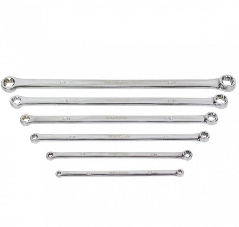 DOUBLE LONG WRENCH SET | FOR E-TYPE SOCKETS | E6 X E7 - E22 X E24 | 6 PCS. (SK5009)