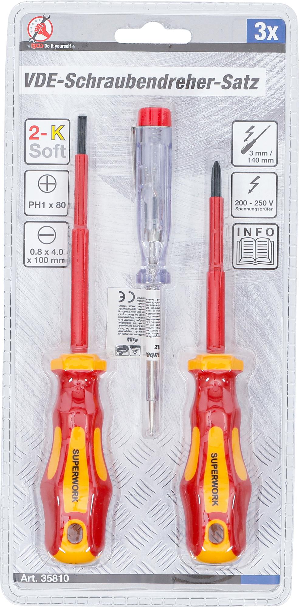 VDE SCREWDRIVER SET | 3 PCS. (35810)