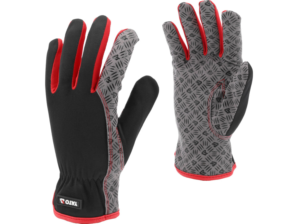 GLOVES SYNTHETIC LEATHER ANTISLIP S. 9 (YT-74678)