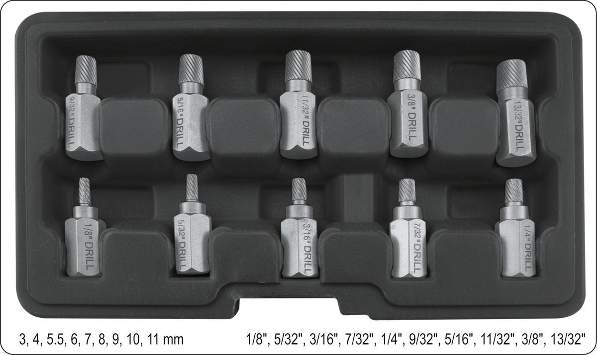 10 PCS SCREW EXTRACTOR SET (YT-05890)