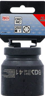 IMPACT SOCKET, HEXAGON | 25 MM (1") DRIVE | 41 MM (5841)