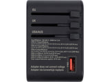 TRAVEL ADAPTER UNIV. USB, USB-C 65W (YT-81303)