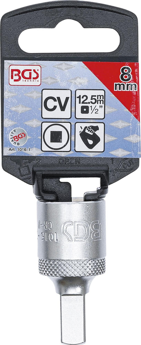 OIL SERVICE SOCKET | 12.5 MM (1/2") DRIVE | INTERNAL SQUARE | 8 MM (1016-1)