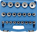 SOCKET SET, 12-POINT | 12.5 MM (1/2") DRIVE | 8 - 36 MM | 21 PCS. (2267)