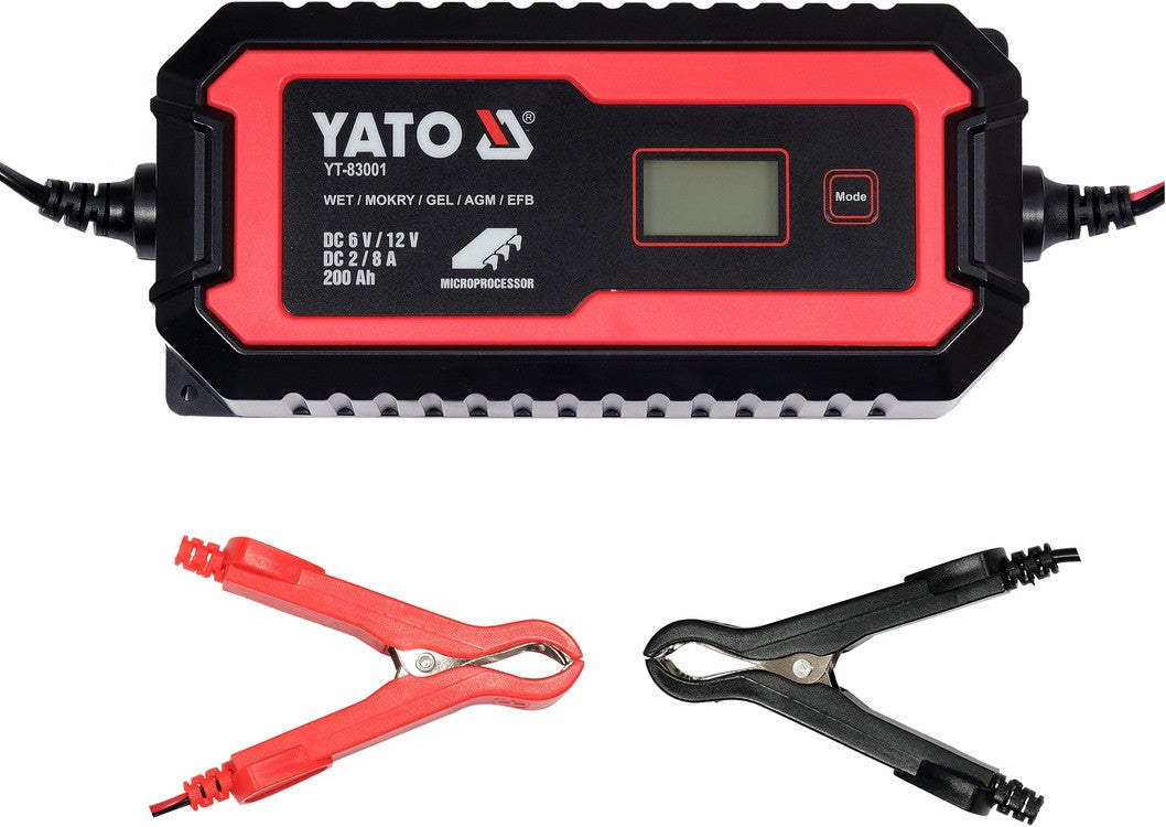ELECTRONIC BATTERY CHARGER 6V/2A, 12V/8A (YT-83001)