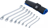 DOUBLE RING SPANNER SET | DEEP OFFSET ENDS | 6 X 7 - 20 X 22 MM | 8 PCS. (30306)