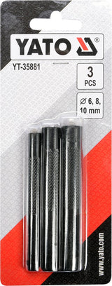 3PCS LEATHER PUNCH SET SIZES: 6-8-10 MM (YT-35881)