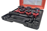PIPE THREADING SET | PROFI | WITH RATCHET | 6 PCS. (EQ-7516)