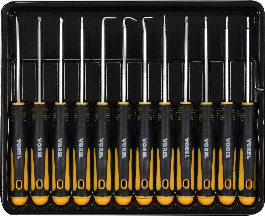 PRECISION SCREWDRIVER AND HOOK SET 12PC (64555)