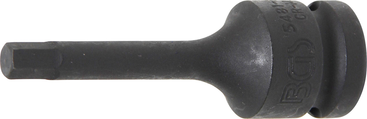 IMPACT BIT SOCKET | LENGTH 75 MM | 12.5 MM (1/2") DRIVE | INTERNAL HEXAGON 7 MM (5481-M7)