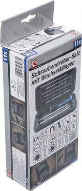 SCREWDRIVER SET WITH INTERCHANGEABLE BLADES | 11 PCS. (7988)