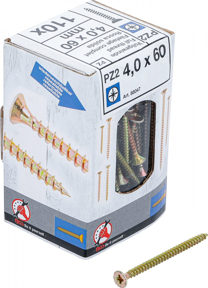 MULTI-PURPOSE SCREWS | T-STAR (FOR TORX) T20 | 4.0 X 50 MM | 120 PCS. (88005)