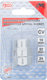 MOTORCYCLE SPECIAL SOCKET | 19 - 22 - 24 MM (5059)