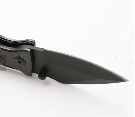 BENT KNIFE | ALUMINUM HANDLE WITH BLACK FINISH | 15.5 CM (FK6B)