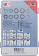 SEAL RING ASSORTMENT | COPPER, ALUMINUM, NYLON | 250 PCS. (85225)