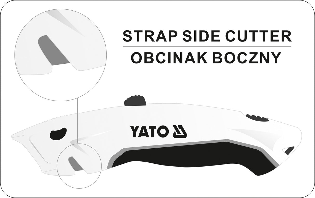 UTILITY KNIFE WITH TRAPEZOID BLADE (YT-75201)
