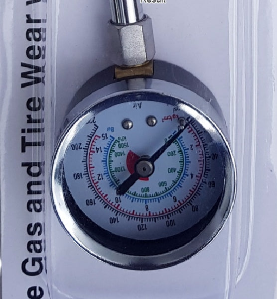 PRESSURE GAUGE FOR DUAL WHEELS | 15 BAR (TG15)