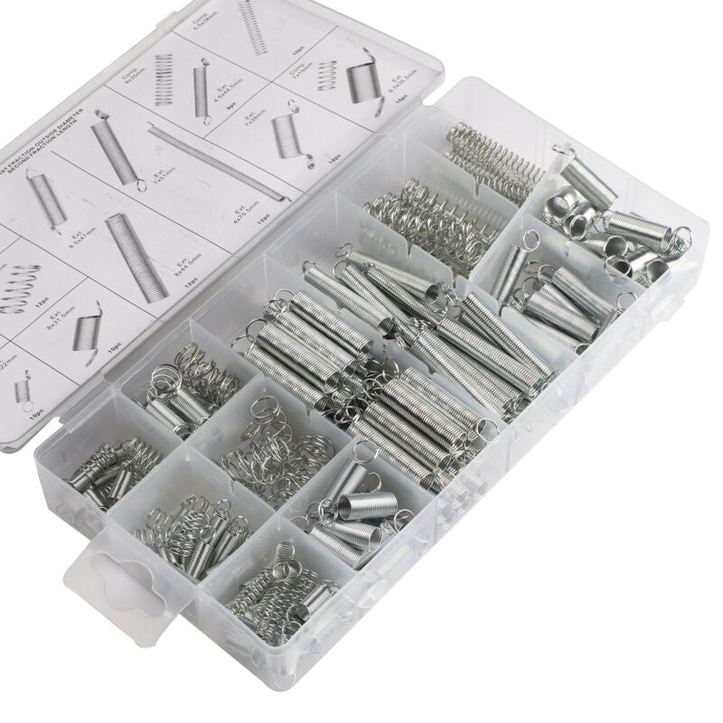 SPRING ASSORTMENT | COMPRESSION AND TENSION SPRINGS | 200 PCS. (SK01051)