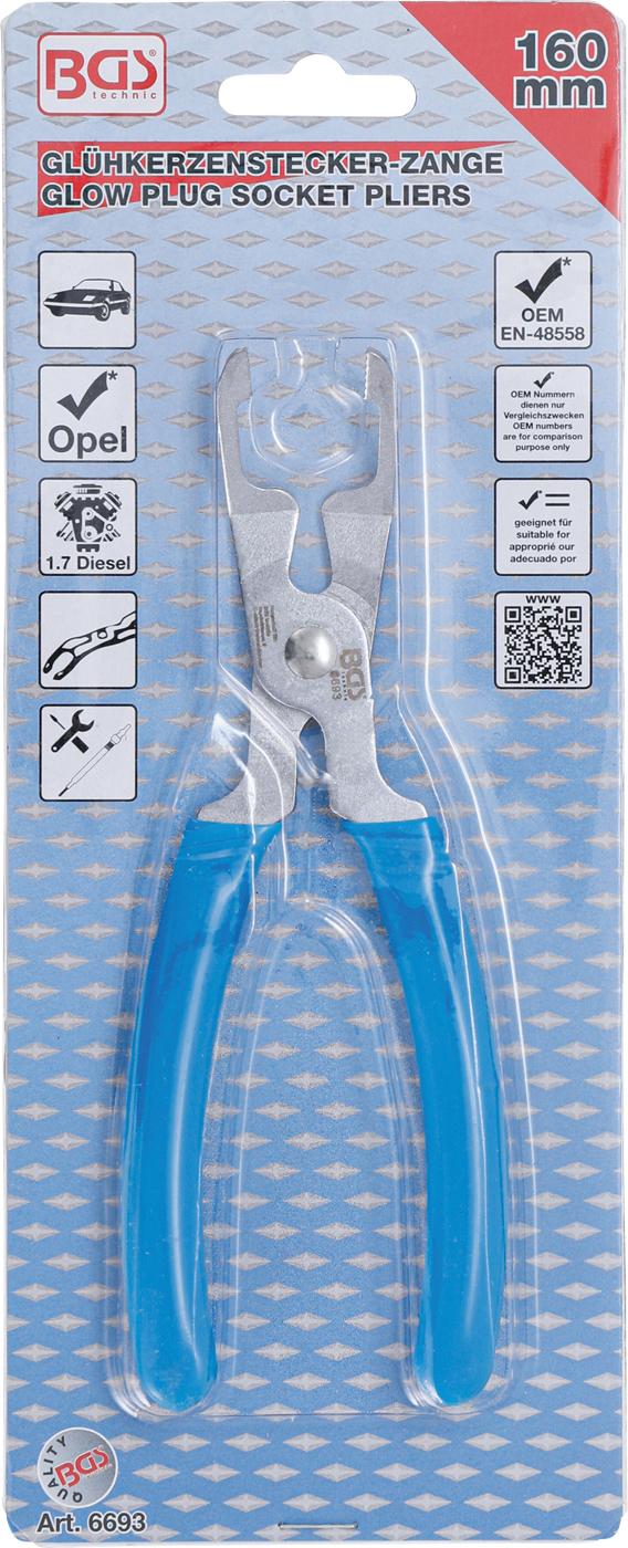 GLOW PLUG SOCKET PLIERS | ANGLED | FOR OPEL / VAUXHALL 1.7 DIESEL (6693)