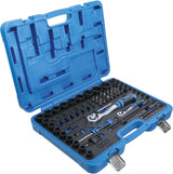 IMPACT SOCKET SET HEXAGON | 6.3 MM (1/4") + 12.5 MM (1/2") | 69 PCS. (5255)
