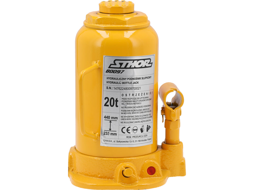 HYDRAULIC BOTTLE JACK 20T (80097)