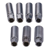 PASS-THROUGH SOCKET SET FOR SHOCK ABSORBERS WITH RATCHET | 18 PCS. (ST018)