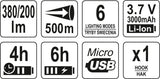 MULTIFUNCTIONAL SPOTLIGHT 3IN1 380LM (YT-08547)