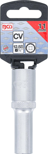 SOCKET, 12-POINT, DEEP | 12.5 MM (1/2") DRIVE | 11 MM (9357)