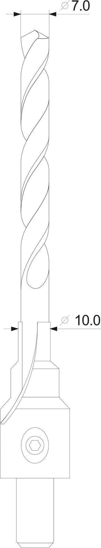 CONFIRMAT SCREW DRILL BIT 7-10MM (YT-33023)