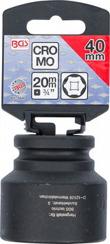 IMPACT SOCKET, HEXAGON | 20 MM (3/4") DRIVE | 40 MM (5640)