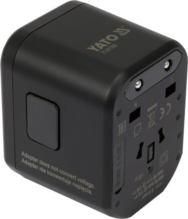 TRAVEL ADAPTER UNIV. USB, USB-C 20W (YT-81300)