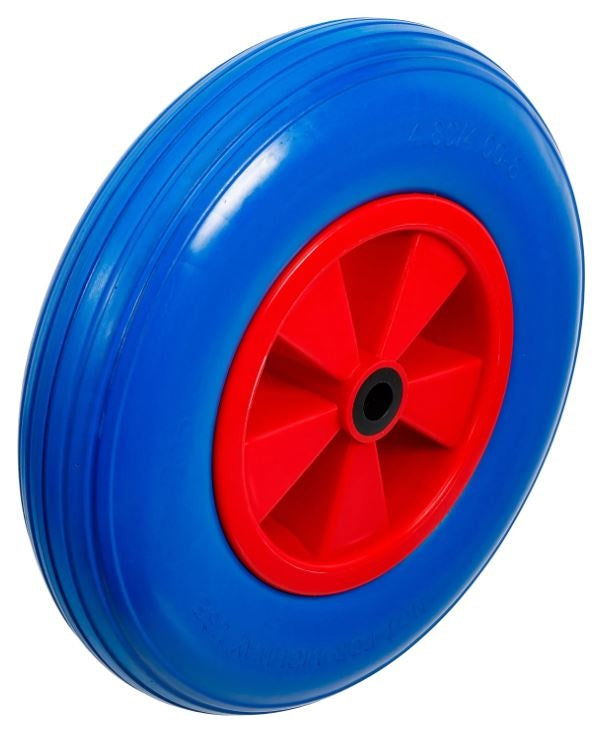 PRAM WHEEL | PU, RED/BLUE | 400 MM (80656)