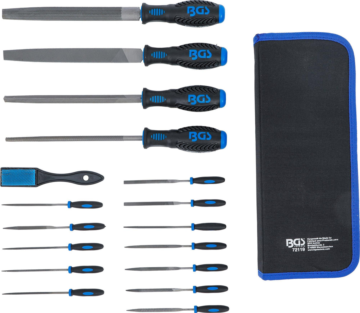 MACHINIST`S FILES AND NEEDLE FILE SET | 17 PCS. (72119)
