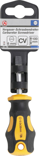 CARBURETOR SCREWDRIVER | SLOT SL 6 MM | BLADE LENGTH 38 MM (728)