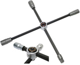 WHEEL WRENCH, FOLDABLE | FOR CARS | SQUARE | 17 X 19 X 21 X 12.5 MM (1/2") (1456)