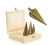 STEP DRILL BITS FOR HOLE ENLARGEMENT | 4-32 MM | 3 PCS. (EB-4345)