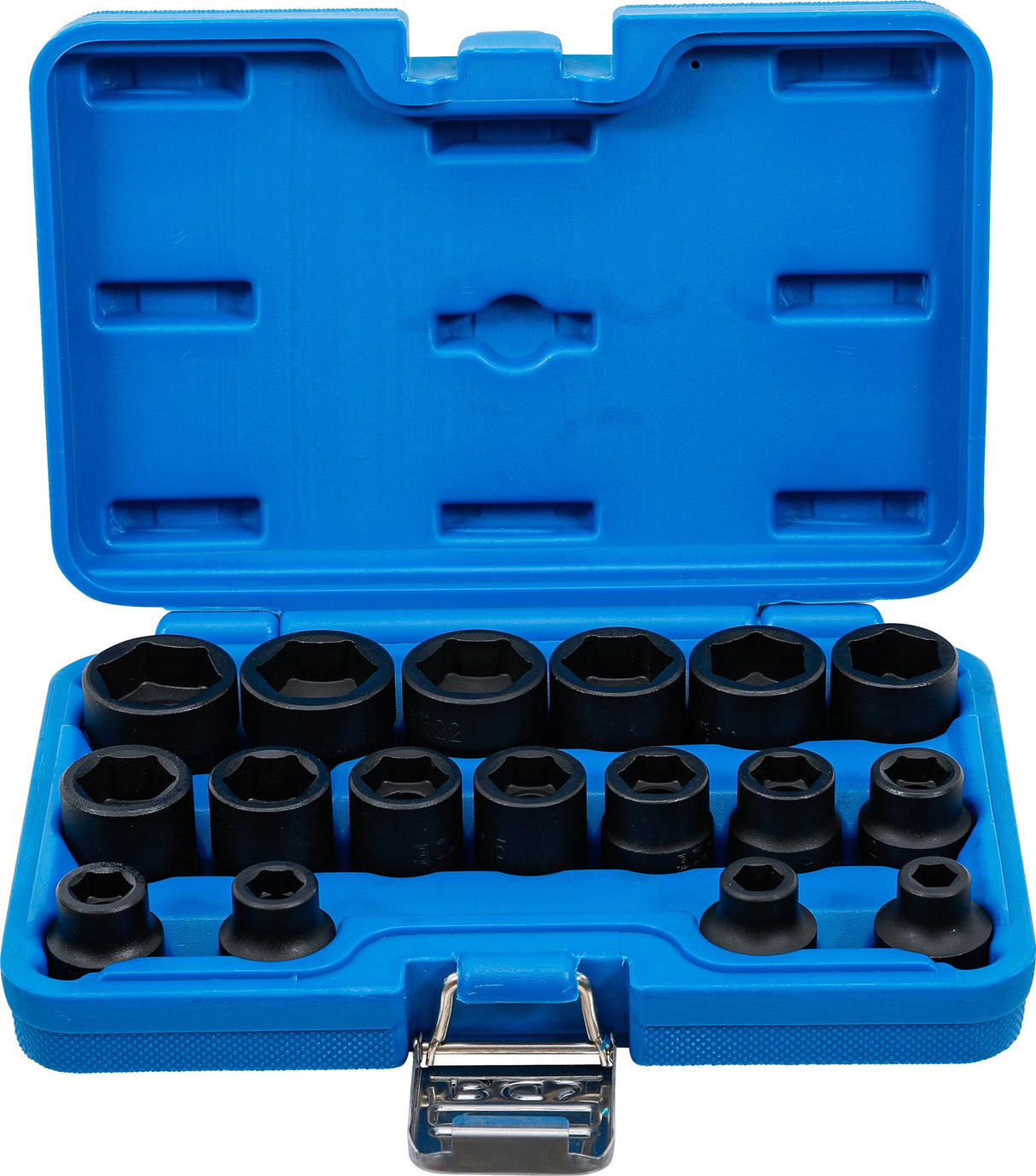 IMPACT SOCKET SET, HEXAGON, EXTRA FLAT | 12.5 MM (1/2") DRIVE | 8 - 24 MM | 17 PCS. (9286)