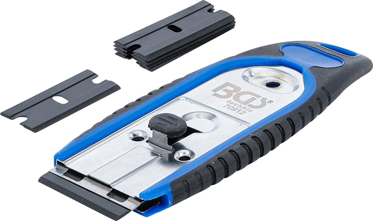 BADGE SCRAPER | 40 MM | WITH 6 PLASTIC SCRAPER BLADES (70912)