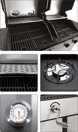 BBQ GRILL OTAKE 2IN1 GAS AND CHARCOAL S/S 8,2KW (YG-20030)