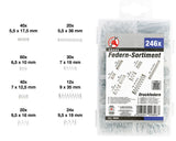SPRING ASSORTMENT | COMPRESSION SPRINGS | 246 PCS. (9806)