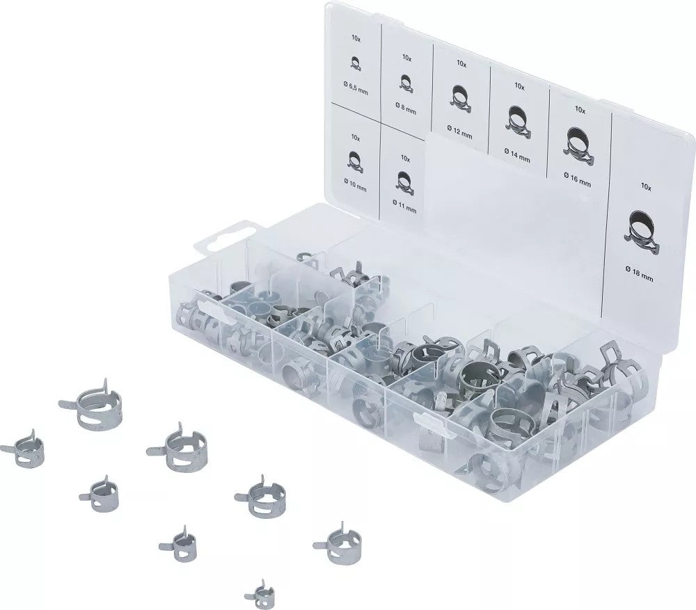 SPRING STRIP HOSE CLAMP ASSORTMENT | 80 PCS. (9475)