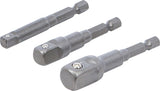 ELECTRIC DRILL ADAPTOR SET | 6.3 MM (1/4") DRIVE | 6.3 MM (1/4") / 10 MM (3/8") / 12.5 MM (1/2") | 3 PCS. (9685)