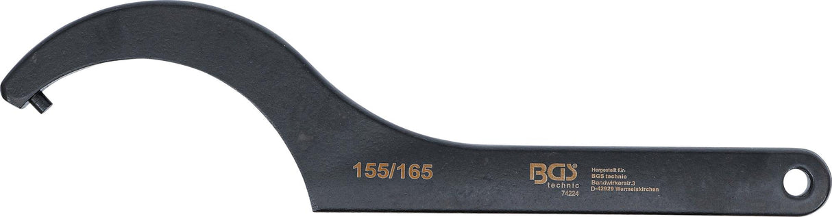 HOOK WRENCH WITH PIN | 155 - 165 MM (74224B)