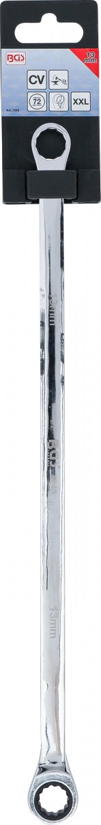RATCHET RING WRENCH AND RING SPANNER | EXTRA LONG | 13 MM (7243)
