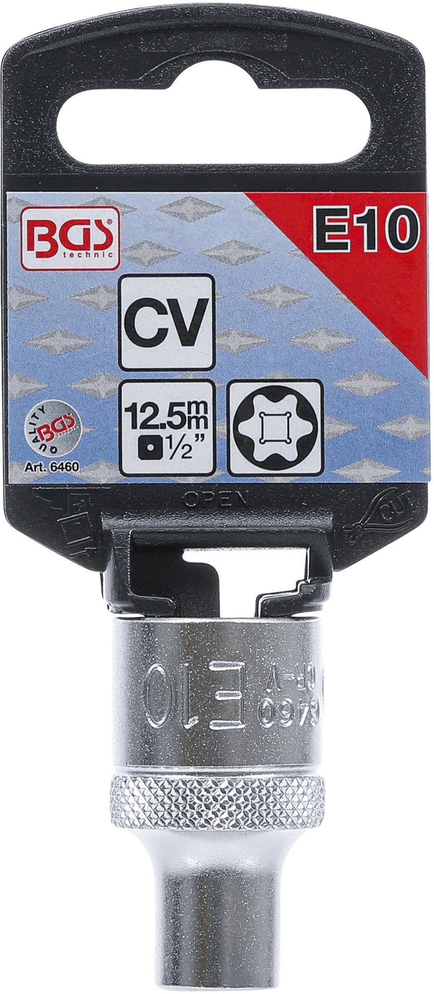 SOCKET, E-TYPE | 12.5 MM (1/2") DRIVE | E10 (6460)