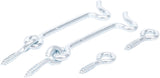 LOCK GATE HOOK AND EYE SET | 4.0 X 80 MM | 2 PCS. (80942)